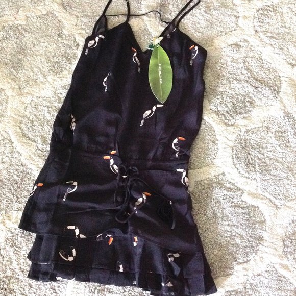 FARM Rio Jungle Tucanos Sleeveless Mini Dress - Picture 12 of 14
